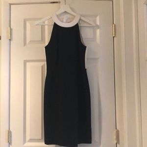 Banana Republic 0P black and white dress